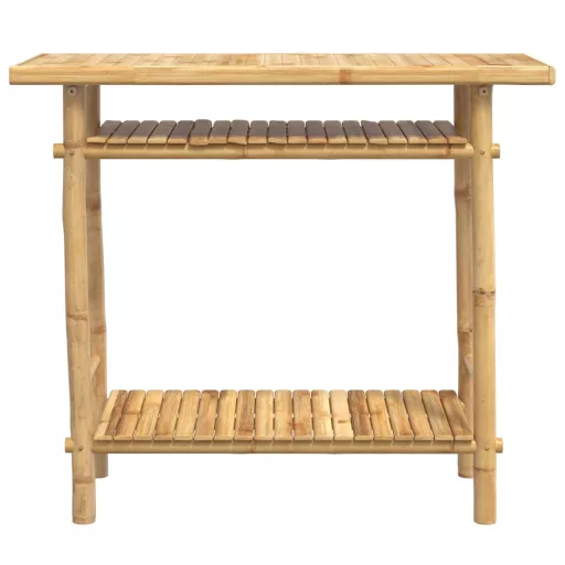 Bambusz konzolasztal 90 x 37 x 75 cm