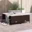 4 db barna polyrattan szék párnákkal