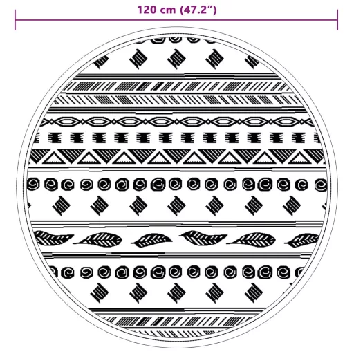 Kültéri szőnyeg ARAKIL szürke Ø120 cm PP