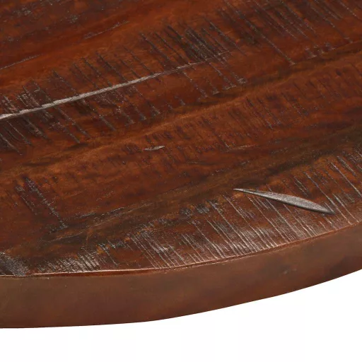 Tömör újrahasznosított fa kerek asztallap Ø80 x 3,8 cm