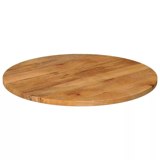 Tömör mangófa kerek asztallap Ø90 x 2,5 cm
