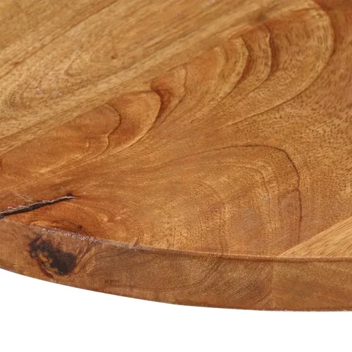Tömör mangófa kerek asztallap Ø90 x 2,5 cm