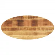 Tömör mangófa ovális asztallap 140 x 50 x 2,5 cm