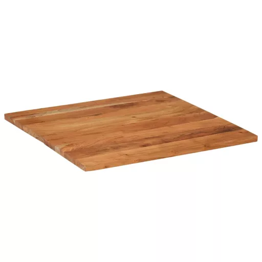 Tömör akácfa négyzet alakú asztallap 70x70x3,8 cm