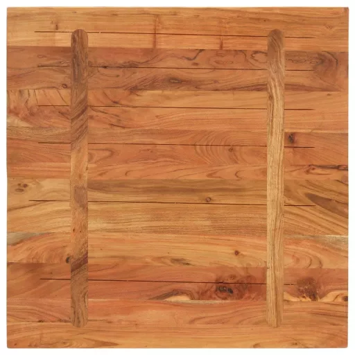 Tömör akácfa négyzet alakú asztallap 70x70x3,8 cm