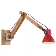 Kopott piros fali lámpa 25 W 96x15x20 cm E27