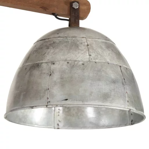 Vintage ezüst mennyezeti lámpa 25 W 105 x 30 x 65-108 cm E27