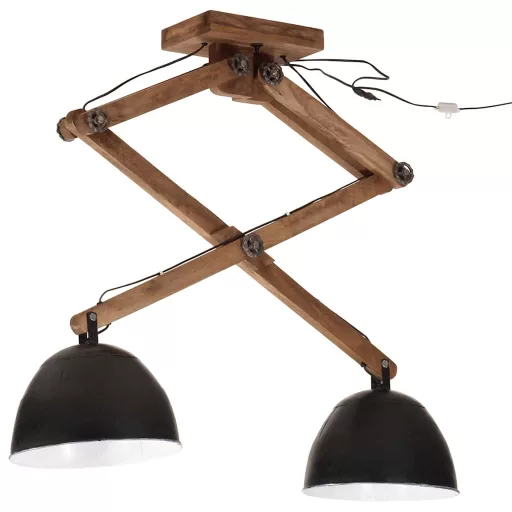 Fekete mennyezeti lámpa 25 W 29x18x85 cm E27