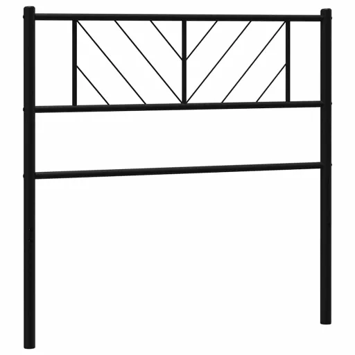 Fekete fém csere fejtámla 75 cm