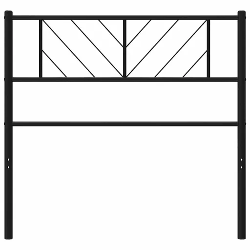 Fekete fém csere fejtámla 75 cm