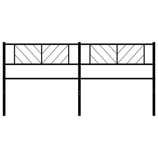 Fekete fém csere fejtámla 193 cm