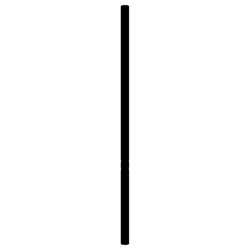 Fekete fém csere fejtámla 193 cm