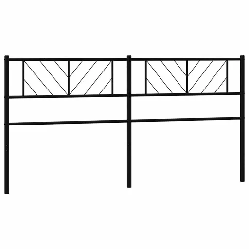 Fekete fém csere fejtámla 193 cm