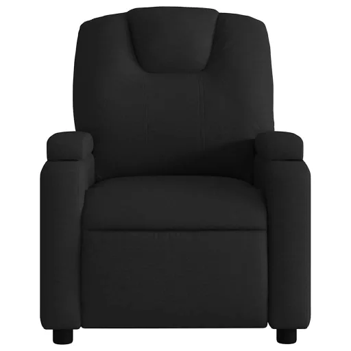 Fekete szövet dönthető masszázsfotel