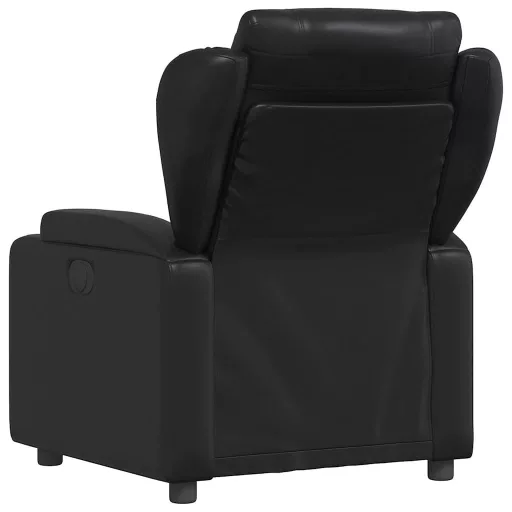 Fekete műbőr relaxfotel