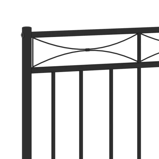 Fekete fém csere fejtámla 75 cm