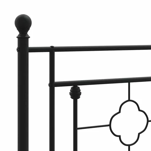 Fekete fém csere fejtámla 100 cm