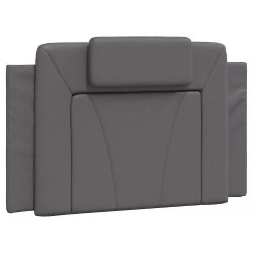Szürke műbőr fejtámla párna Viana 80 cm