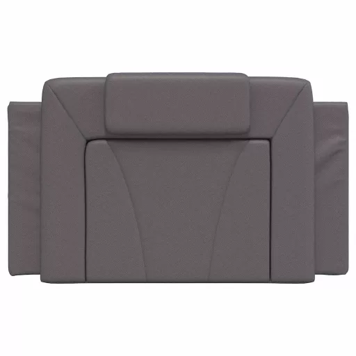 Szürke műbőr fejtámla párna Viana 80 cm