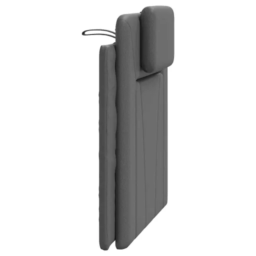 Szürke műbőr fejtámla párna Viana 80 cm
