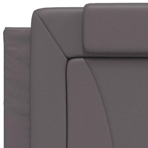 Szürke műbőr fejtámla párna Viana 80 cm