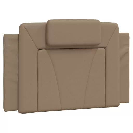 Cappuccino színű műbőr fejtámla párna Viana 80 cm