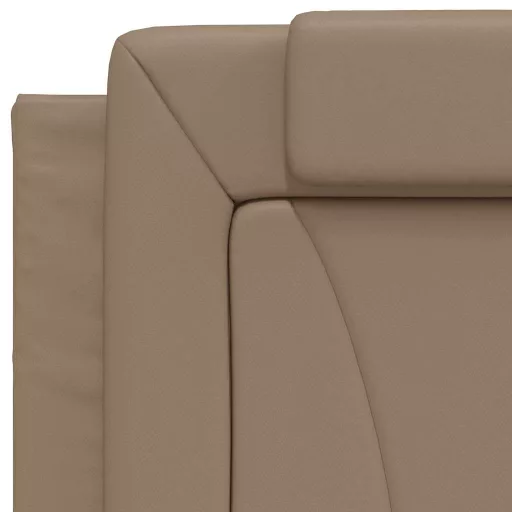 Cappuccino színű műbőr fejtámla párna Viana 80 cm