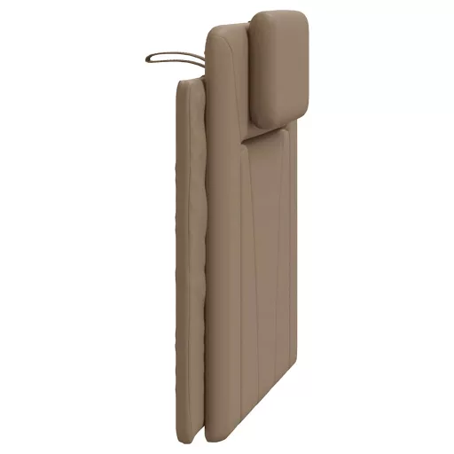 Cappuccino színű műbőr fejtámla párna Viana 90 cm