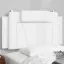 Fehér műbőr fejtámla párna Viana 100 cm