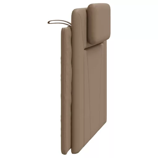 Cappuccino színű műbőr fejtámla párna Viana 100 cm