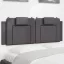 Szürke műbőr fejtámla párna Viana 120 cm