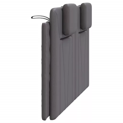 Szürke műbőr fejtámla párna Viana 120 cm