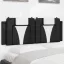 Fekete és fehér műbőr fejtámla párna Viana 120 cm