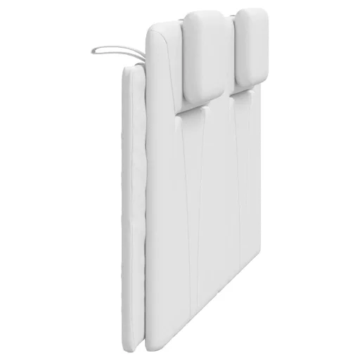 Fehér műbőr fejtámla párna Viana 140 cm