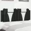 Fekete és fehér műbőr fejtámla párna Viana 140 cm