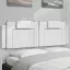 Fehér műbőr fejtámla párna Viana 160 cm