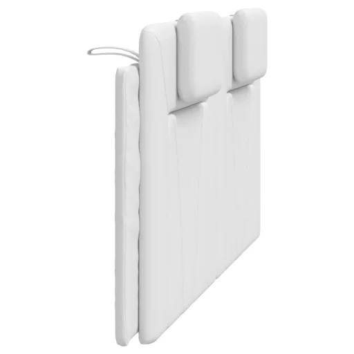 Fehér műbőr fejtámla párna Viana 160 cm