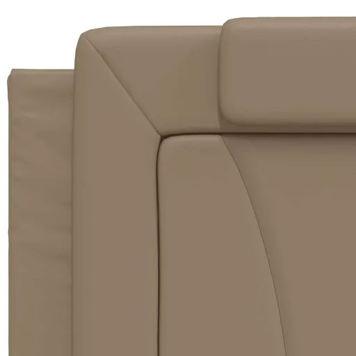 Cappuccino színű műbőr fejtámla párna Viana 200 cm