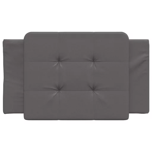 Szürke műbőr fejtámla párna Zadar 90 cm