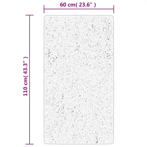 HUARTE antracit rövid szálú puha és mosható szőnyeg 60 x 110 cm