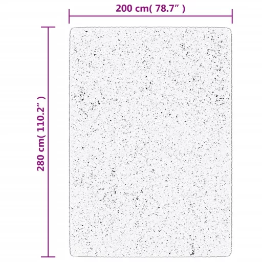 HUARTE antracit rövid szálú puha és mosható szőnyeg 200x280 cm