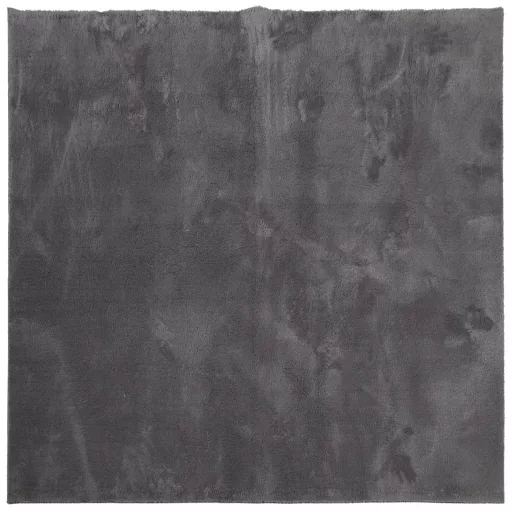 HUARTE antracit rövid szálú puha és mosható szőnyeg 240x240 cm