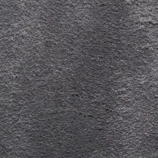 HUARTE antracit rövid szálú puha és mosható szőnyeg Ø 120 cm