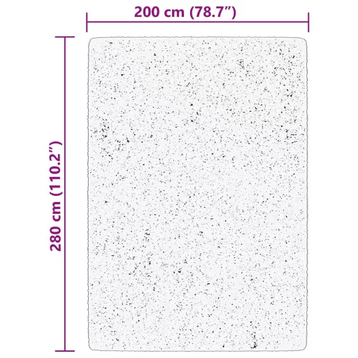 HUARTE krémszínű rövid szálú puha és mosható szőnyeg 200x280 cm