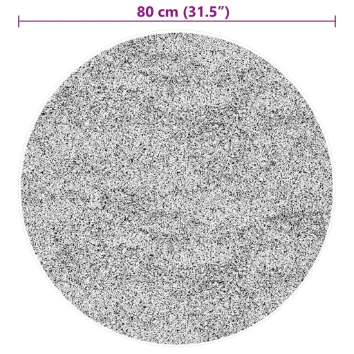 HUARTE krémszínű rövid szálú puha és mosható szőnyeg Ø 80 cm