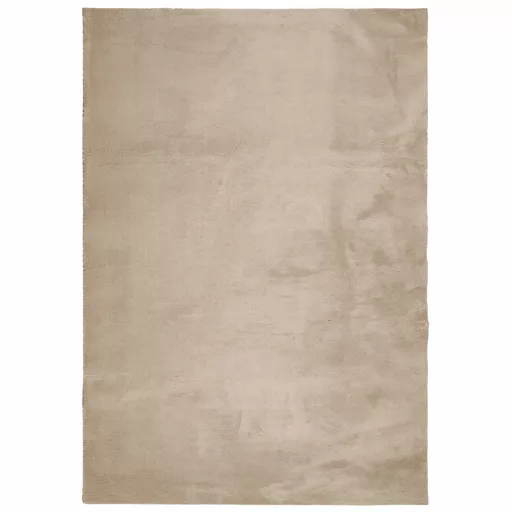 HUARTE homokszínű rövid szálú puha és mosható szőnyeg 140x200cm