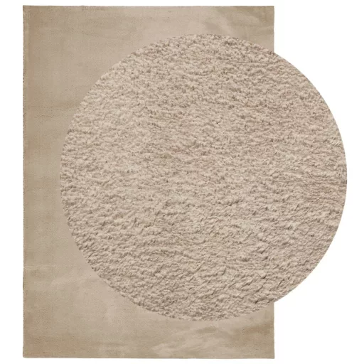 HUARTE homokszínű rövid szálú puha és mosható szőnyeg 200x280cm