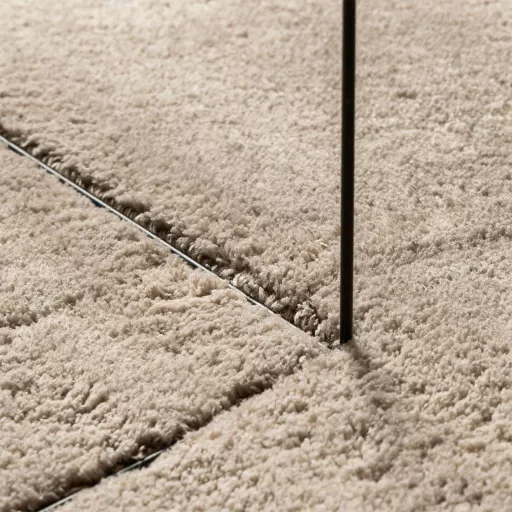 HUARTE homokszínű rövid szálú puha és mosható szőnyeg 200x280cm
