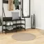 HUARTE homokszínű rövid szálú puha és mosható szőnyeg Ø 80 cm