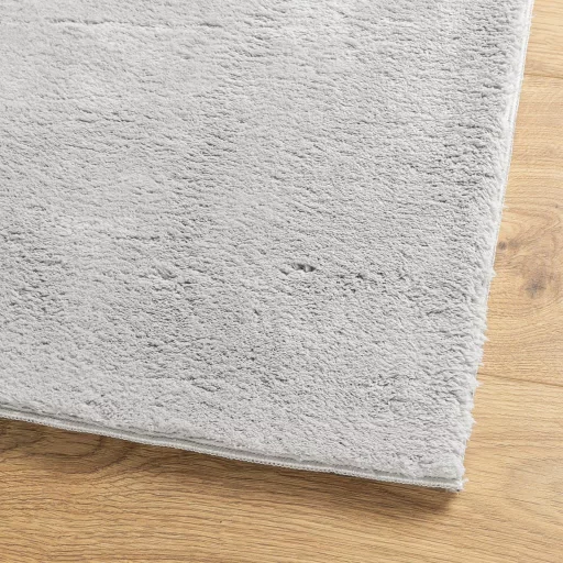 HUARTE szürke rövid szálú puha és mosható szőnyeg 80 x 200 cm